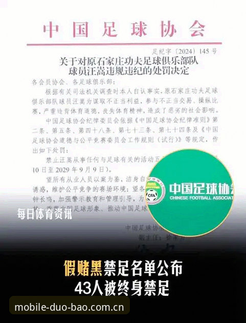 足协第三批禁足名单解读教程：在多宝体育平台了解中国足球反腐新进展